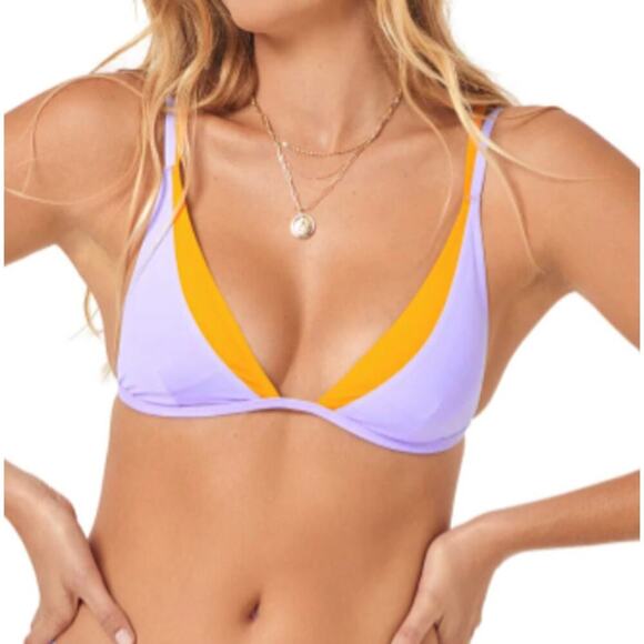 L*Space Seam-Free Finneas Bikini Top S - Picture 1 of 8